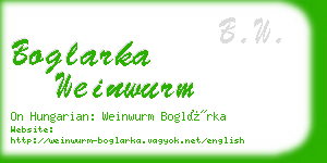 boglarka weinwurm business card